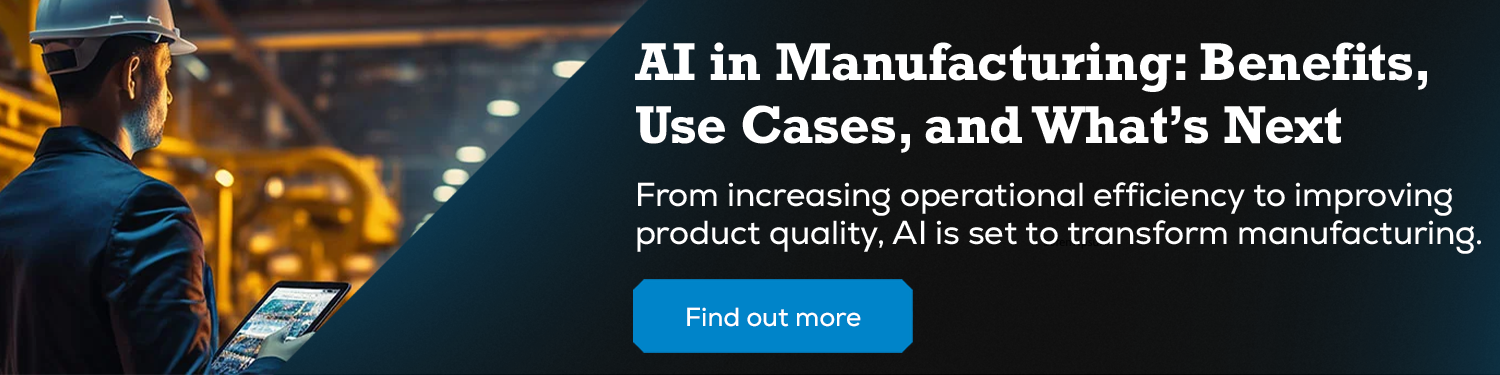 Read the blog to find out how AI is set to transform the manufacturing industry, from increasing operational efficiency to improving product quality.