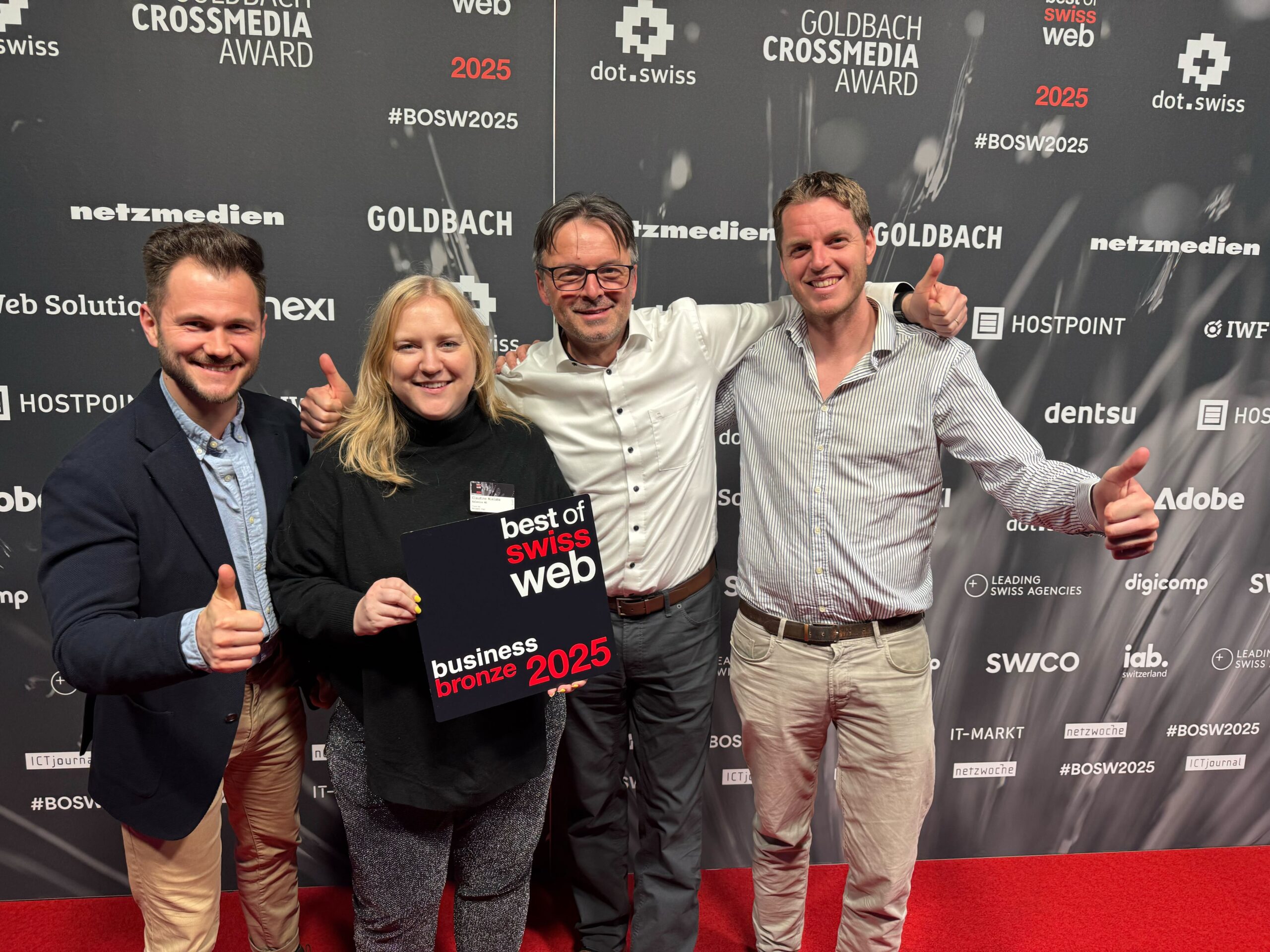 Galenica and Netconomy Best of Swiss Web Award 2025